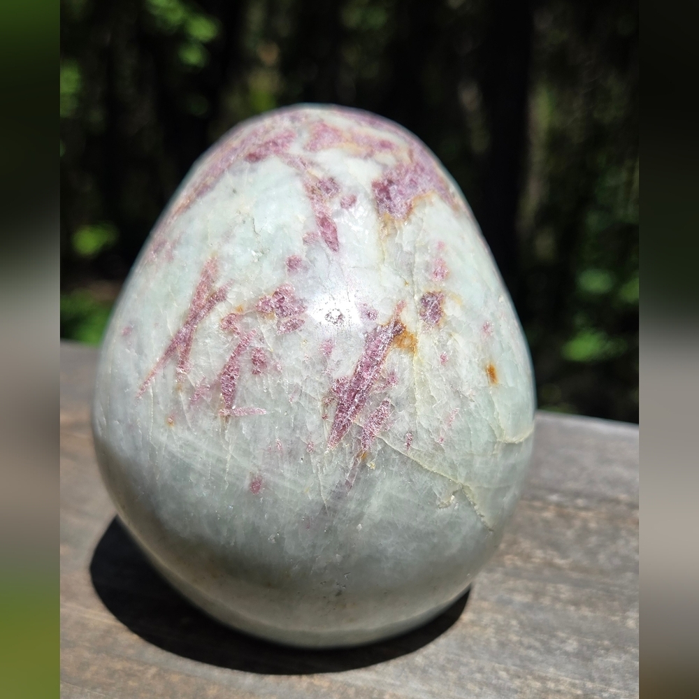 Ruby Rutilated Natural Crystal Skull 13"×6"×4" LAST ONE! - Picture 3 of 7